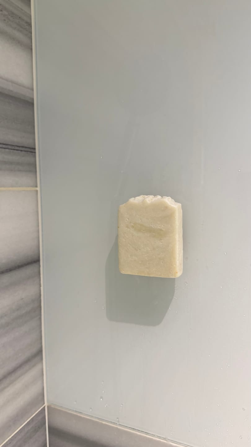 Customer photo review of Lemongrass Sea Salt Tallow Soap