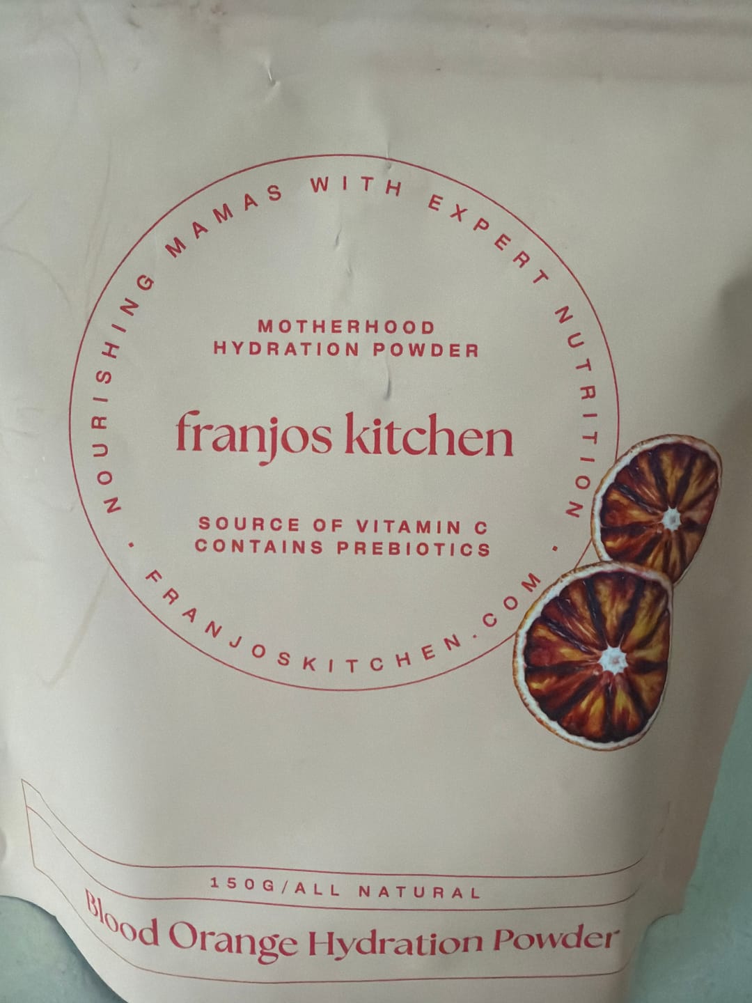 Customer photo review of Motherhood Hydration Powder - Blood Orange