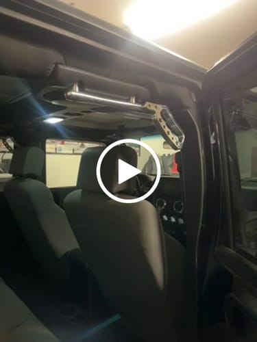 Customer video review of JK & JKU Rear Loop Grab Handles