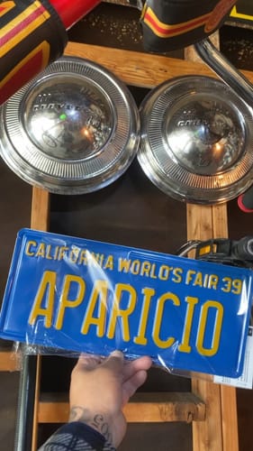 Customer photo review of 1939 CALIFORNIA LICENSE PLATE 6"x14" (351.5mm x 156.5mm)