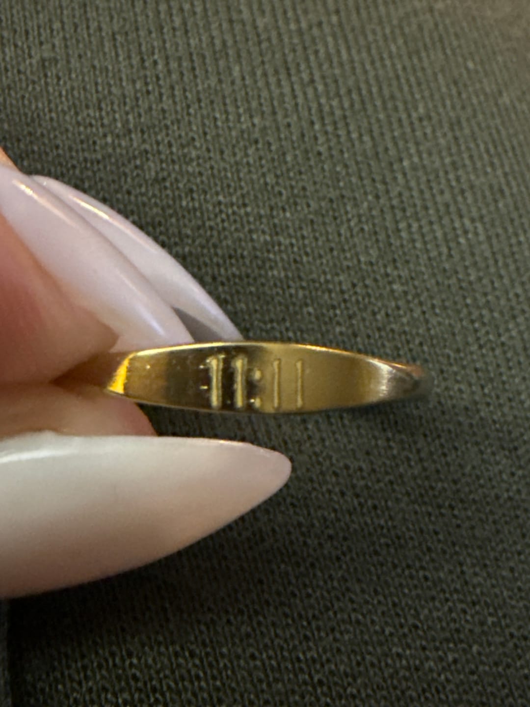 Customer photo review of Angelica® Angel Number Band