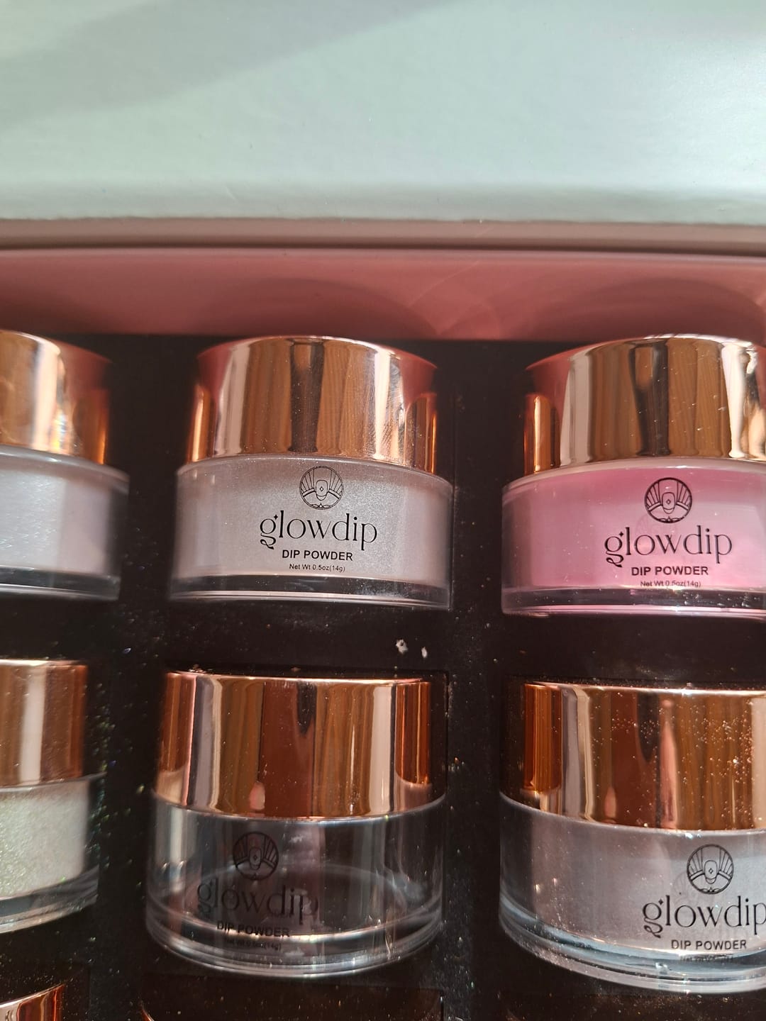 Customer photo review of Autumn Tea Gold Dipping Powder