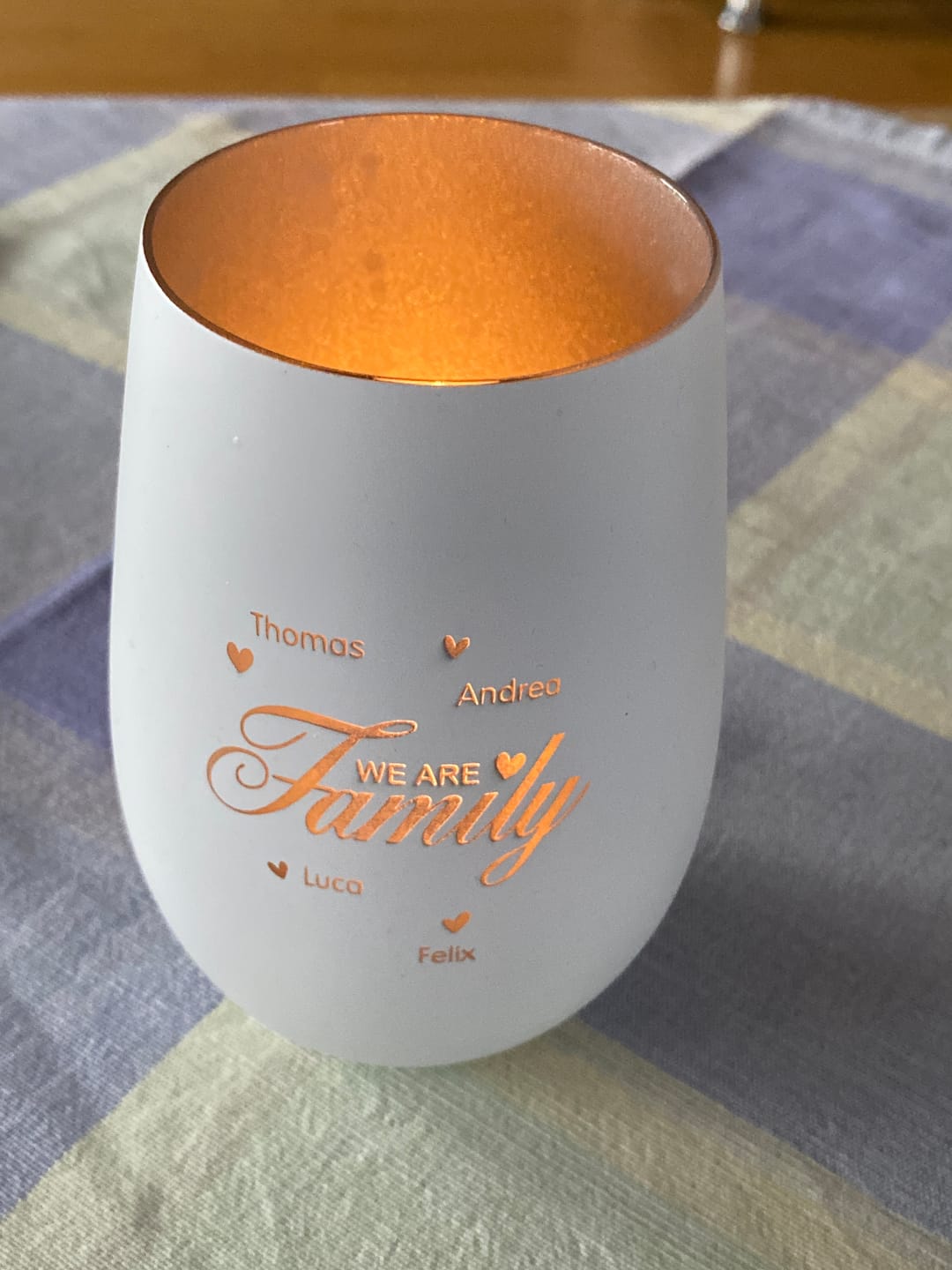 Customer photo review of We are Family - Familien-Windlicht