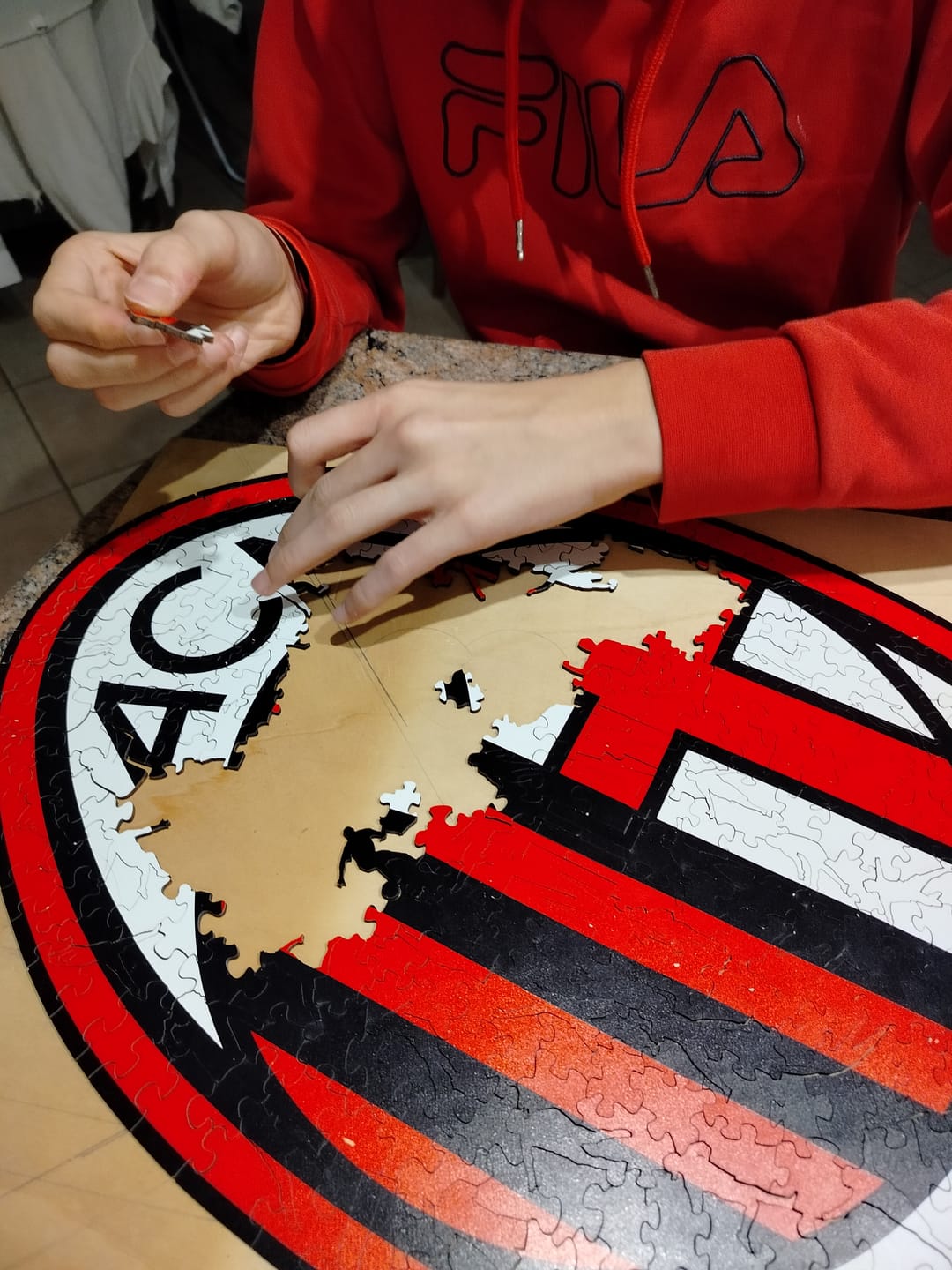 Customer photo review of Logo Milan® - Puzzle di Legno