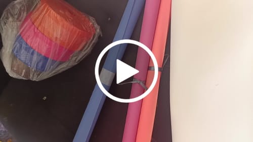 Customer video review of NYLON 190T EMBORRACHADO COR PINK