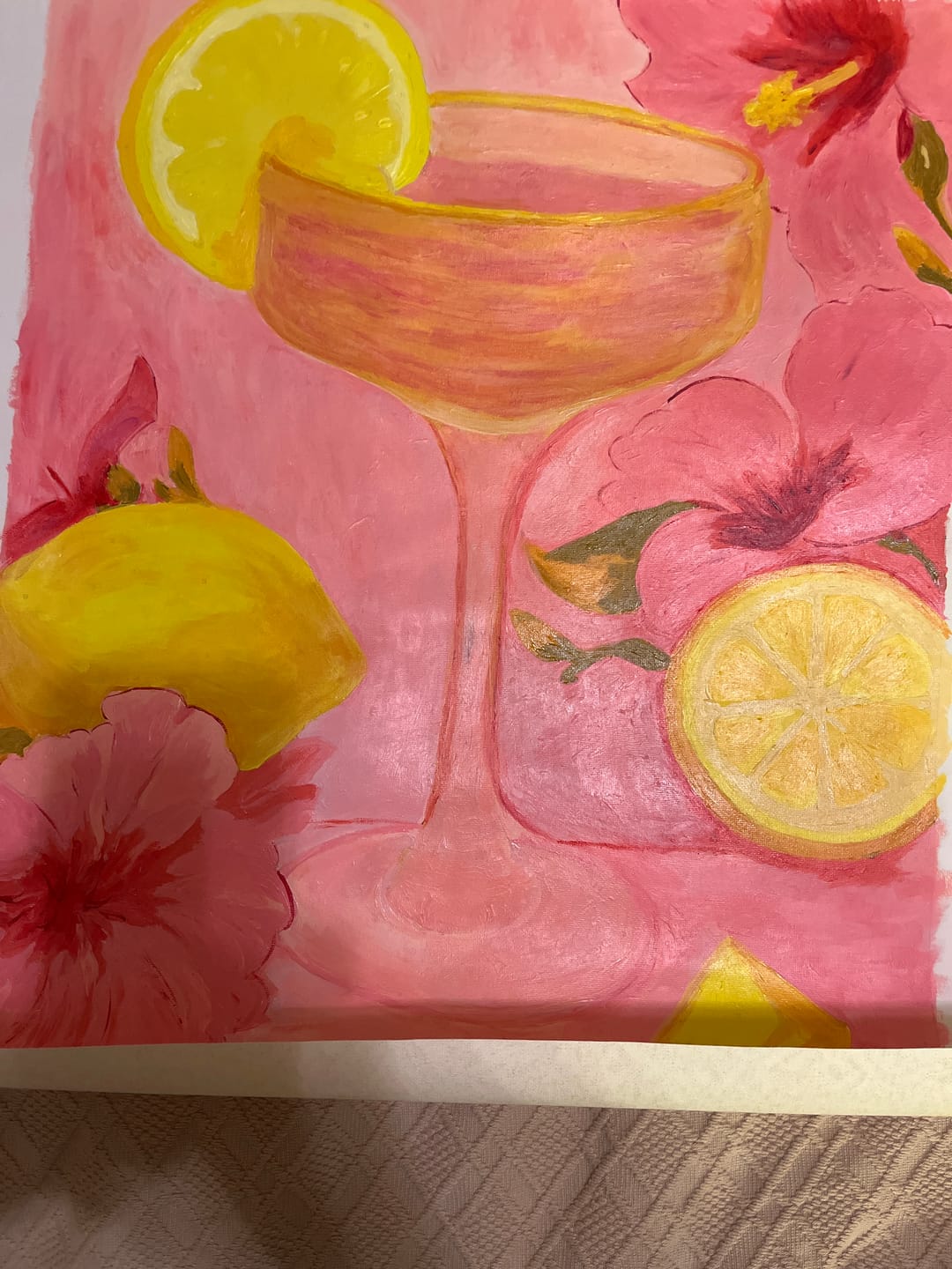 Customer photo review of Hawaiian cocktail | Paint by Numbers