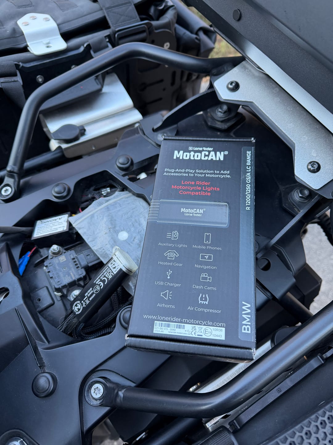 Customer photo review of MotoCAN® – Motorcycle Accessories Manager