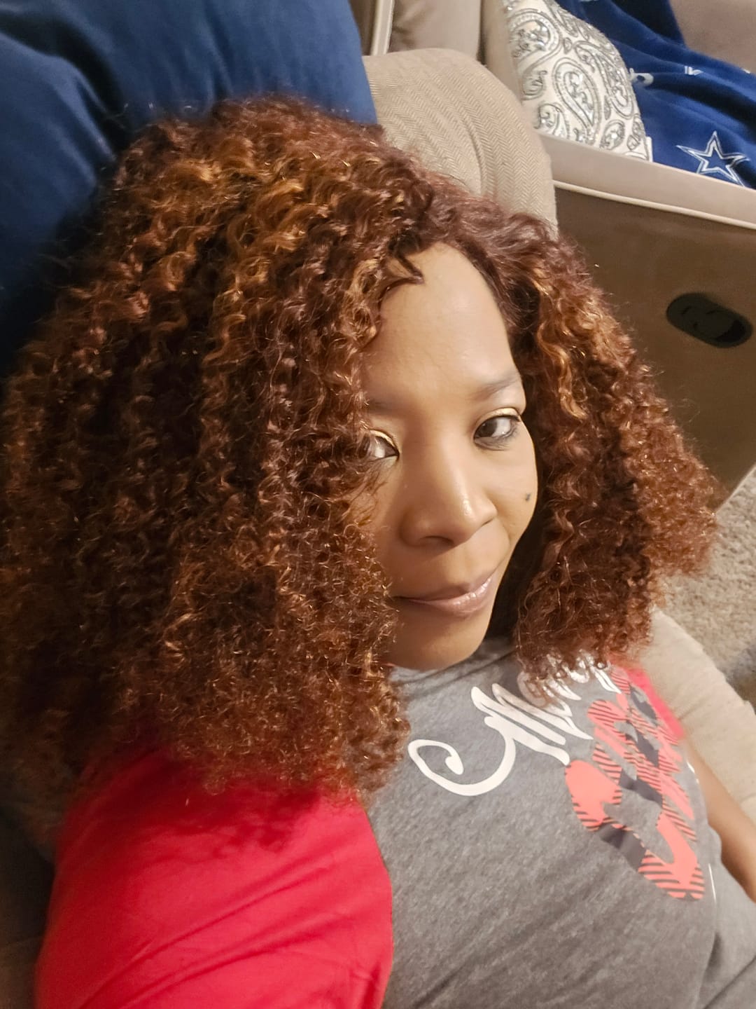 Customer photo review of Multi-Textured Kinky Curly Weft Bundles Human Hair
