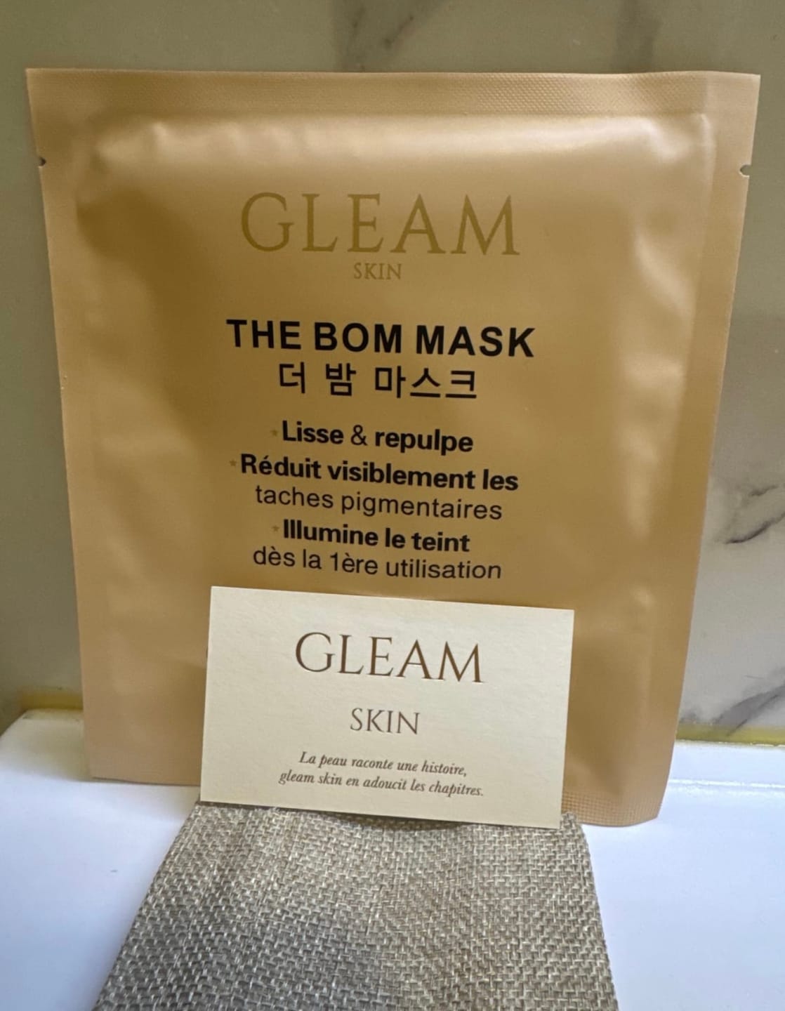 Customer photo review of THE BOM MASK - Masque Hydrogel Triple Action (4 Masques)