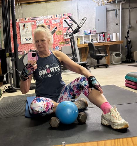 Customer photo review of Strong Rocker Tank