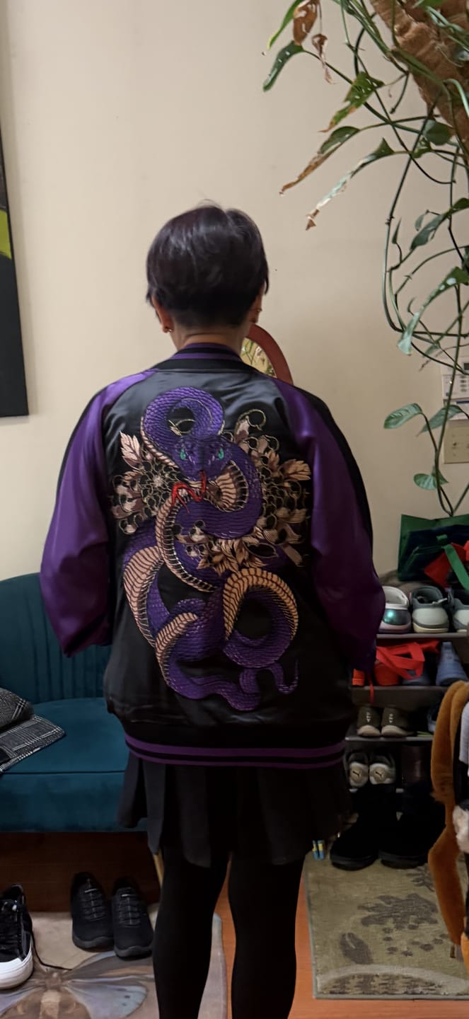 Customer photo review of Violet Viper Sukajan Jacket