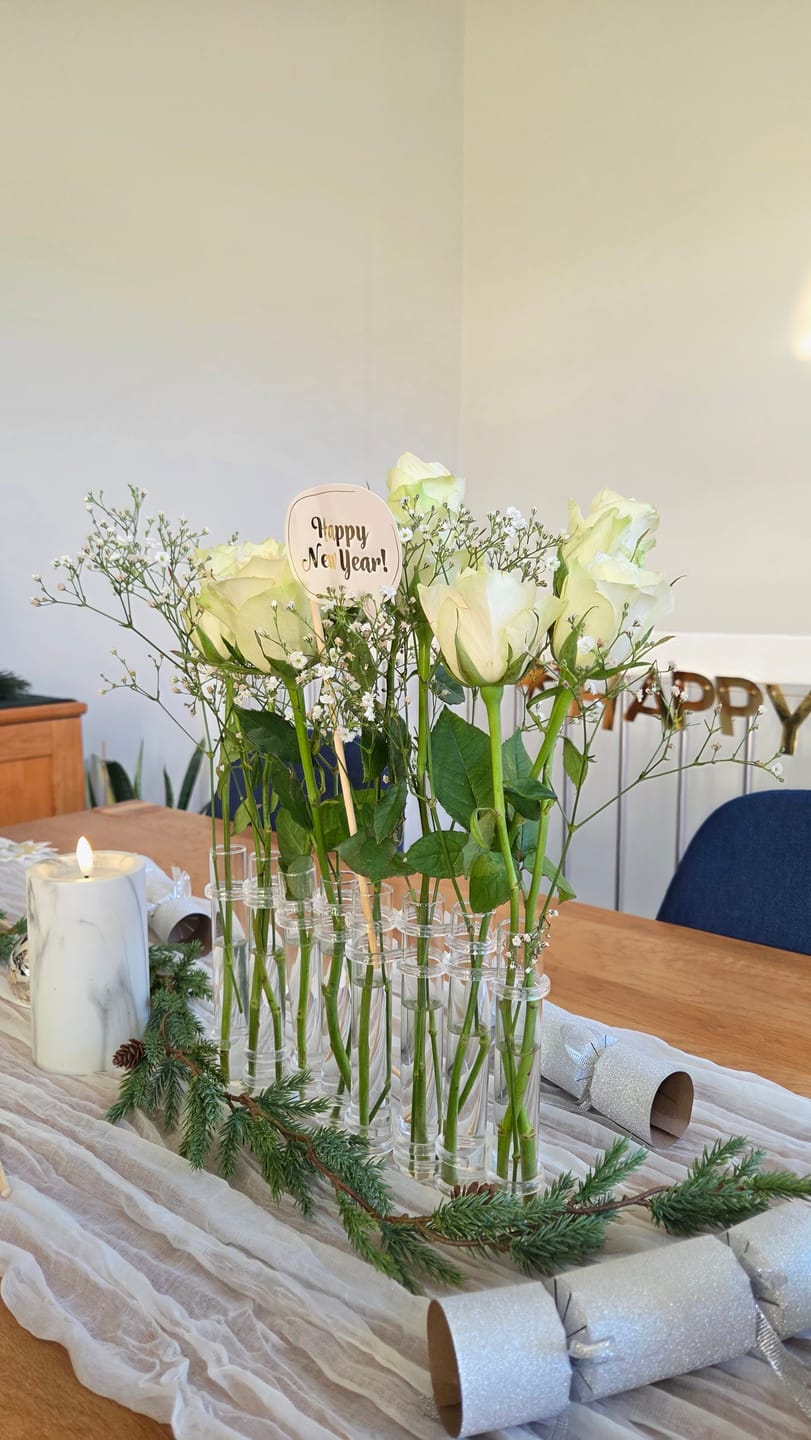 Customer photo review of Flower Flute – Glass Vases Collection