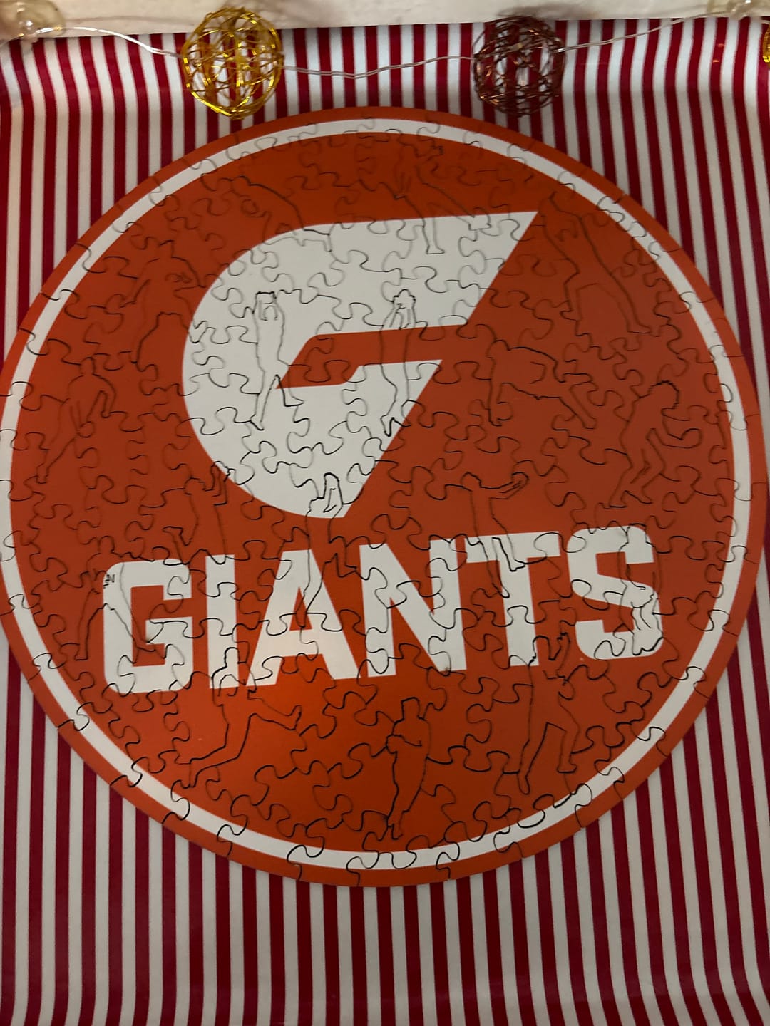 Customer photo review of GWS Giants Logo - Wooden Puzzle
