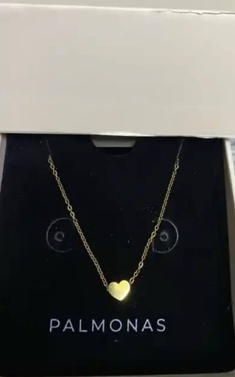 Customer photo review of Paris Heart Necklace