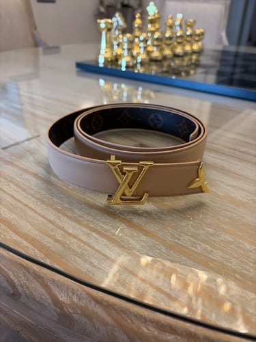 Customer photo review of Pretty LV 30mm Reversible Belt Beige Calfskin