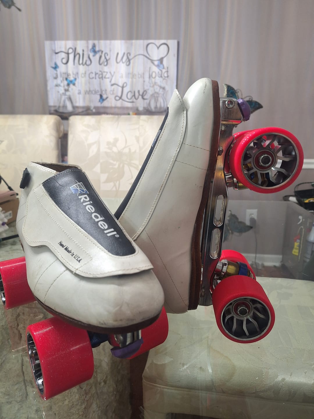 Customer photo review of Moonwalk Roller Skate Wheels – 64mm 96A Indoor