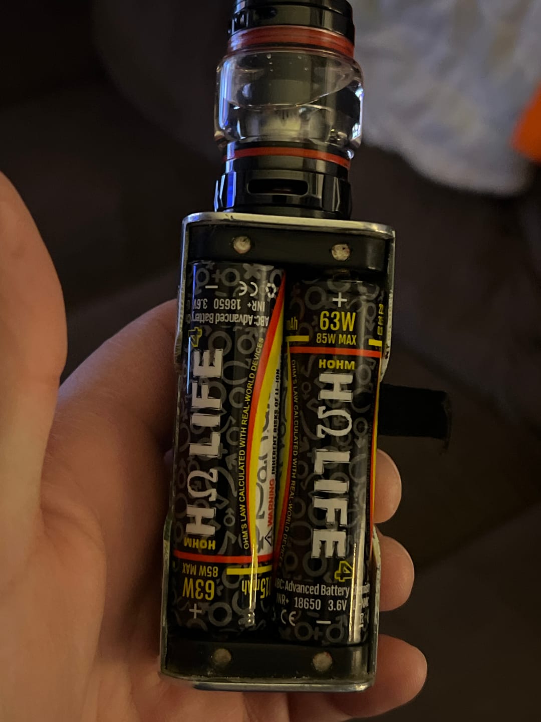 Customer photo review of Hohm Tech Life V4 18650 3015mAh 22.1A Battery