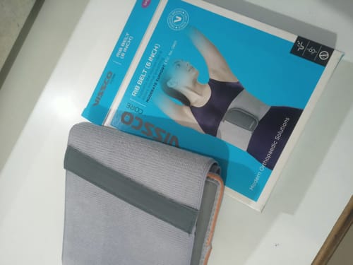 Customer photo review of Rib Belt | Provides Moderate Support to the Injured Ribs & Allows Normal Respiration (Grey)