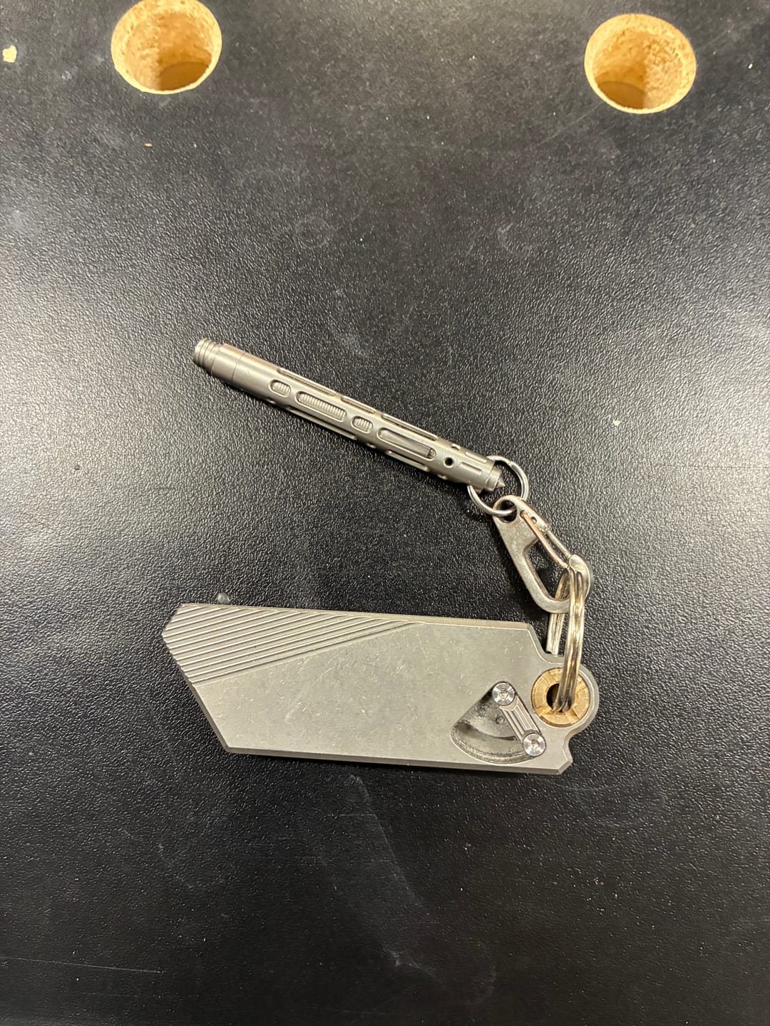 Customer photo review of 🌟Cyber Monday🌟 PICHI G9 Utility Knife (Titanium/Brass)