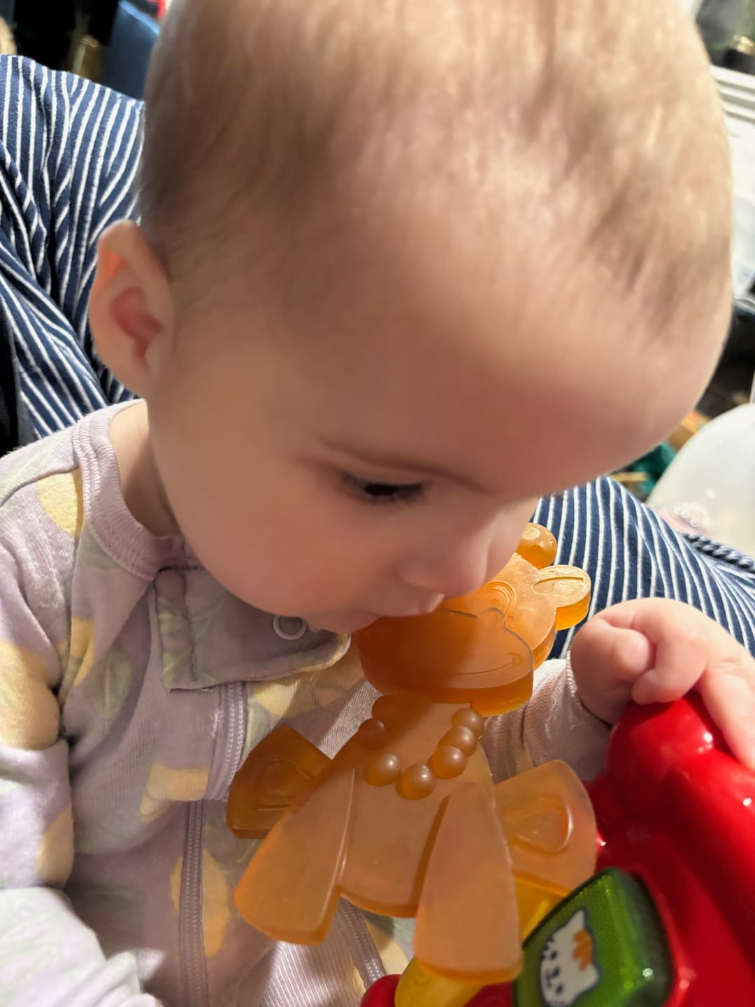 Customer photo review of The Little Bamber - Natural Rubber & Baltic Amber Teething Toy