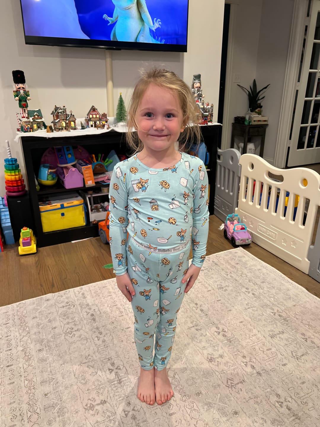 Customer photo review of If You Give a Mouse a Cookie Bamboo Kids Pajamas