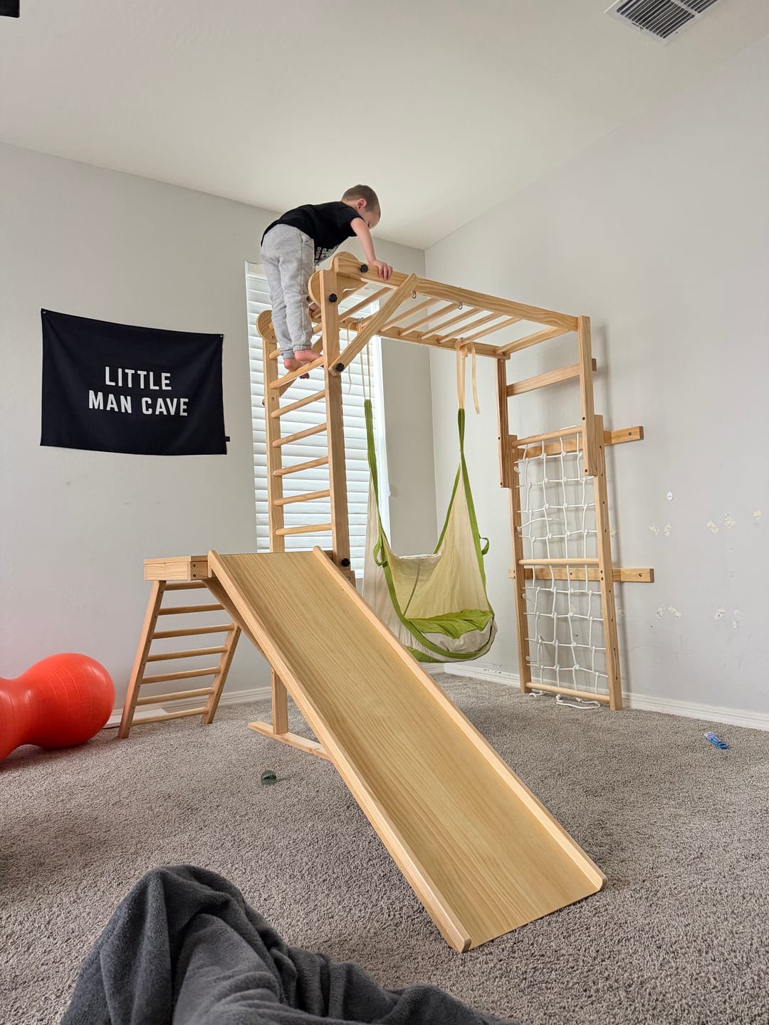Customer photo review of Grove | Foldable Jungle Gym - Wall Mounted - Natural