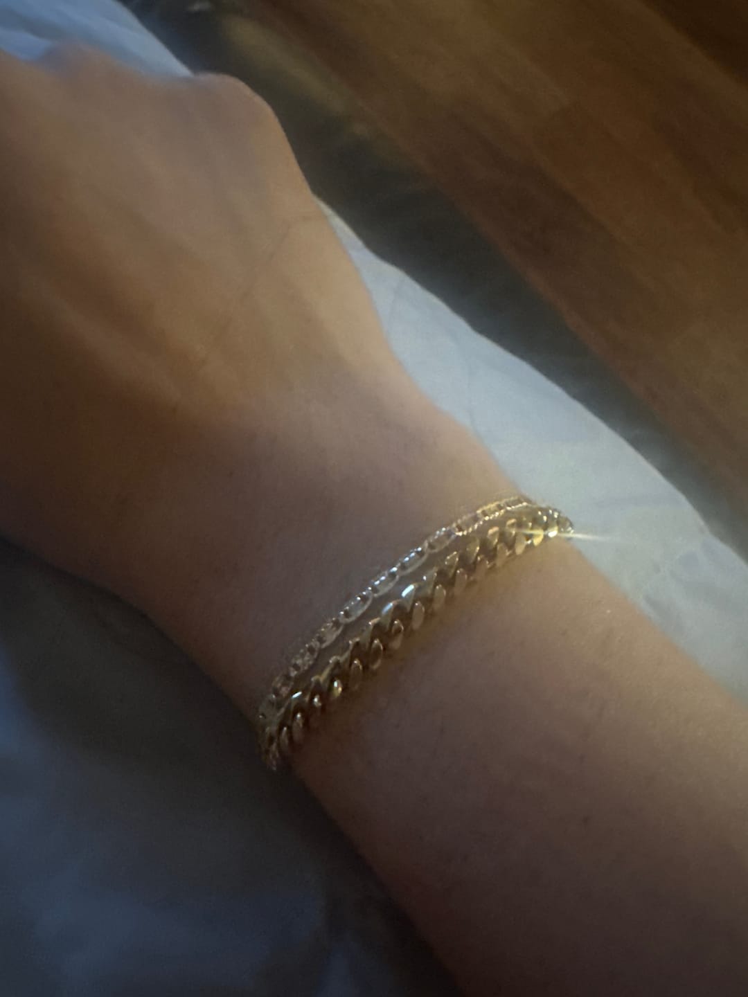 Customer photo review of Iced Cuban Link Ring