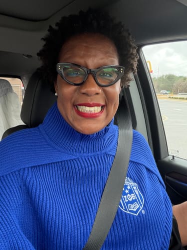 Customer photo review of Zeta knit cape