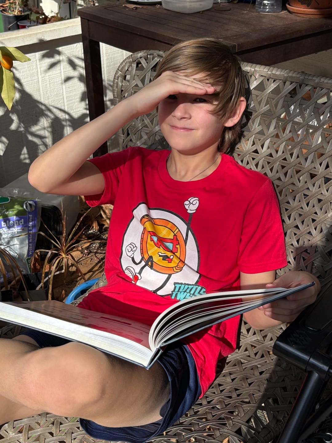 Customer photo review of Tuttle Twins Bitcoin Shirt - Youth
