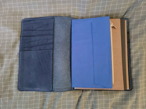 Customer photo review of Try Try(for all kinds leather)Apple Pig Traveler's Notebook