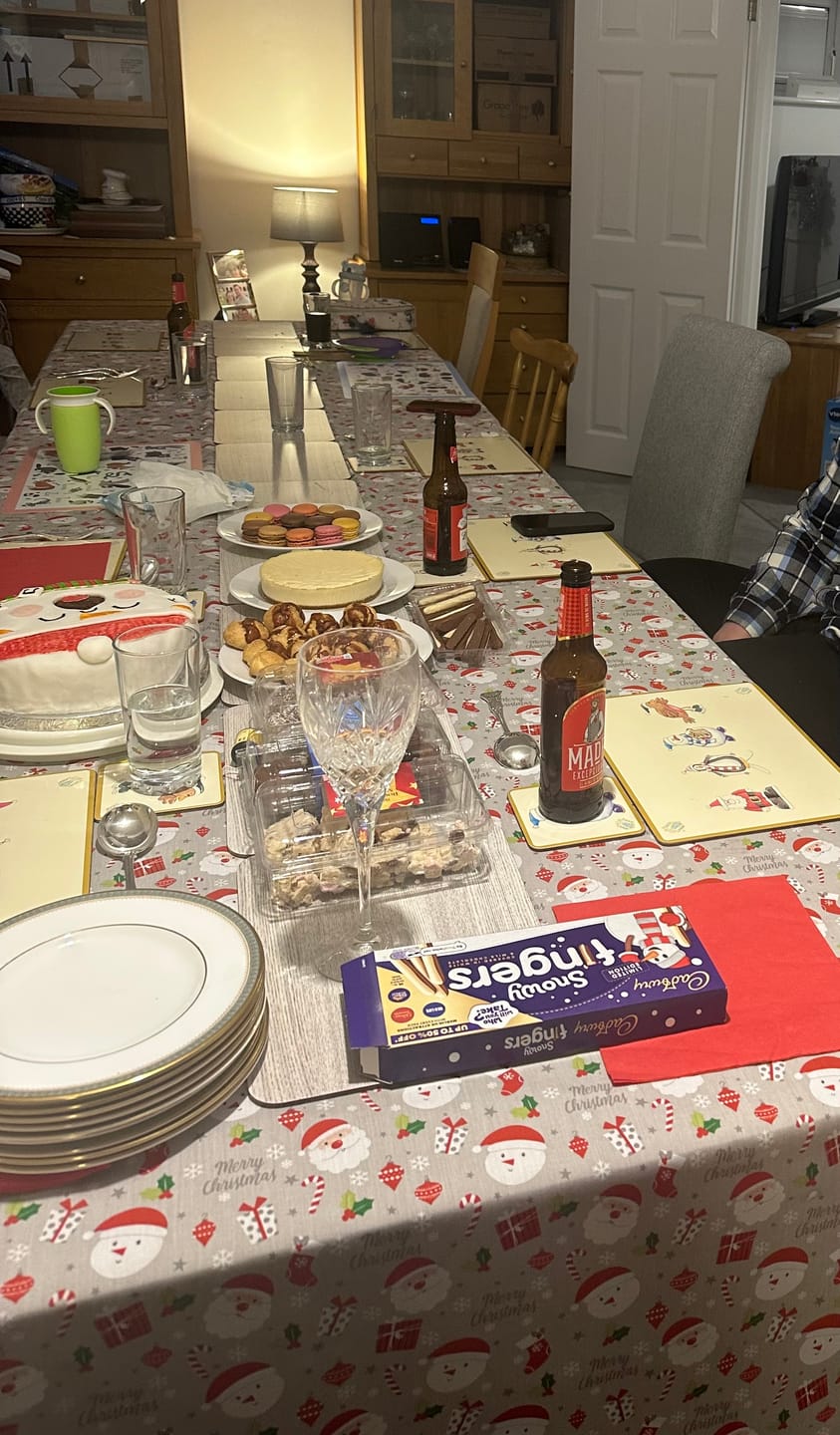 Customer photo review of Christmas Ornaments on Silver Polycotton Fabric