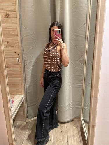 Customer photo review of Pantalón Ojal Frontal Black