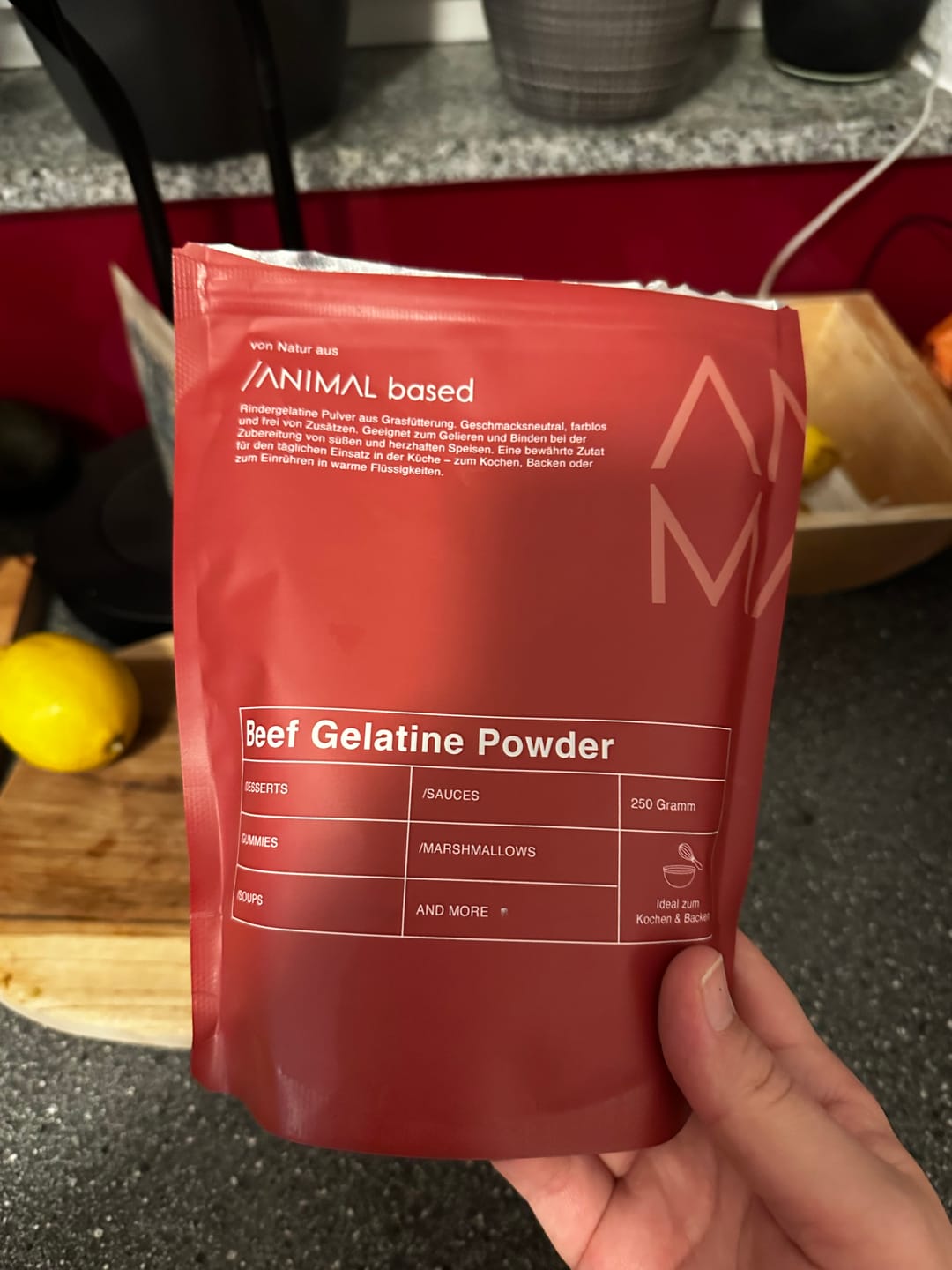 Customer photo review of Rindergelatine Pulver - Grass Fed Beef Gelatine
