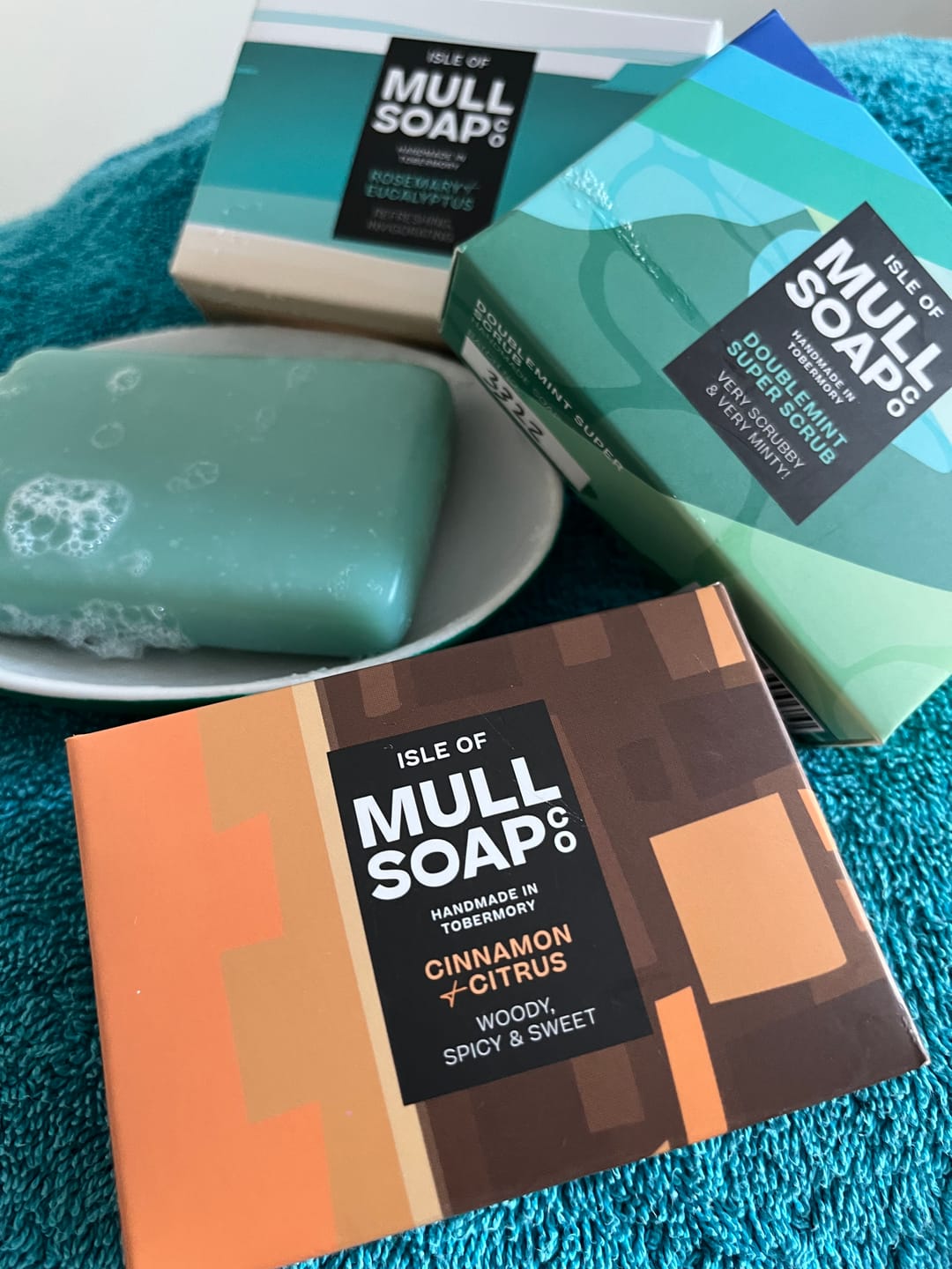 Customer photo review of Cinnamon and Citrus Isle of Mull Soap