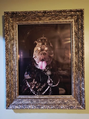 Customer photo review of Queen Victoria - Custom Pet Portrait