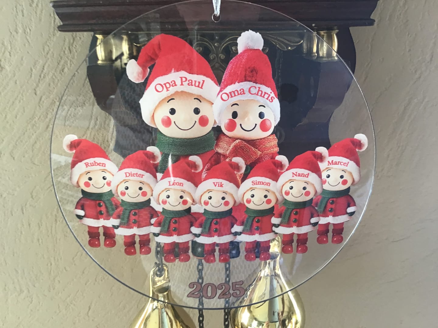Customer photo review of Familienmitglieder mit 1-9 Personen - Personalisierter Baumschmuck