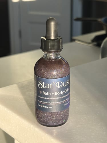Customer photo review of Star Dust Bath & Body Oil