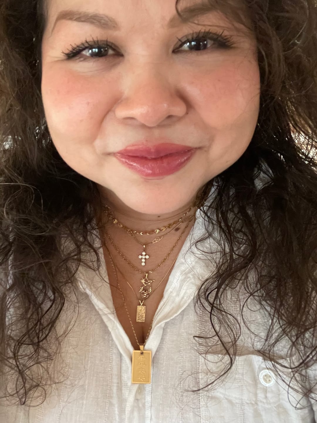 Customer photo review of Moon Chain Necklace