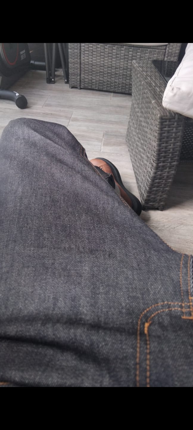 Customer photo review of C100 Series Denim Straight Raw Indigo