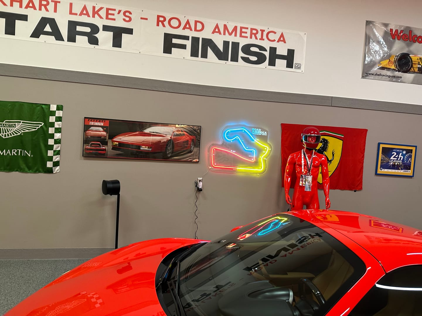 Customer photo review of Road America Neon Race Track