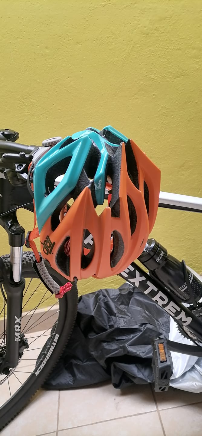 Customer photo review of CASCO TRIP MTB DELIRIUM ORANGE/BLUE