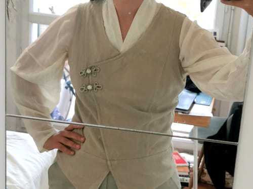 Customer photo review of Feiji Xiu 飞机袖 Airplane Sleeve Song Dynasty Daily Cotton Top