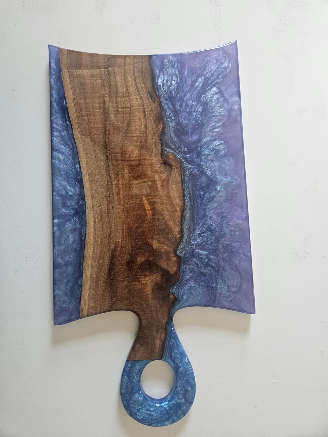 Customer photo review of 18x6.5x1" Small Organic Handle Charcuterie Board Silicone Mold