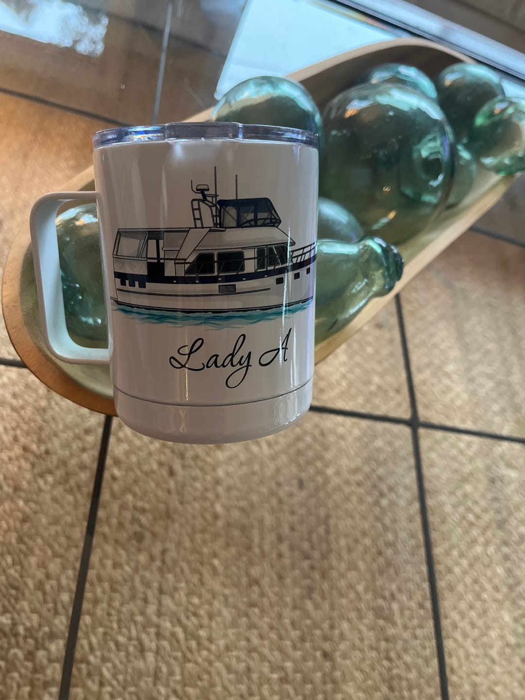 Customer photo review of Custom Insulated Stainless Steel Mugs