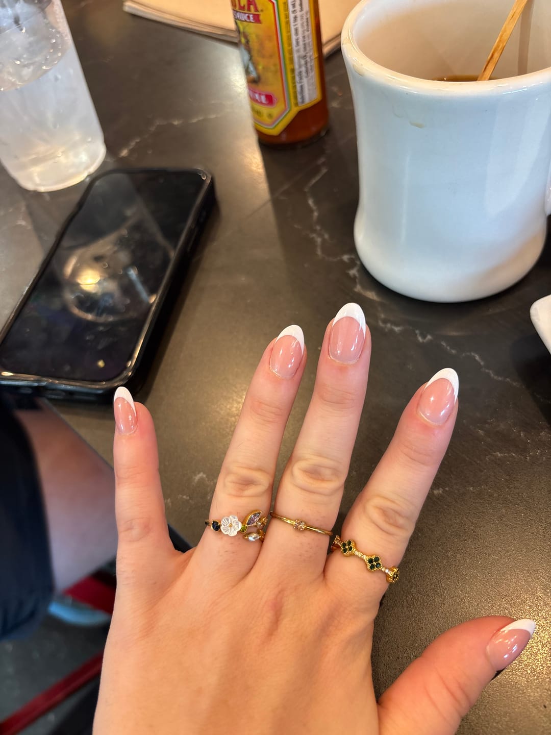 Customer photo review of Four Leaf Clover Crystal Ring