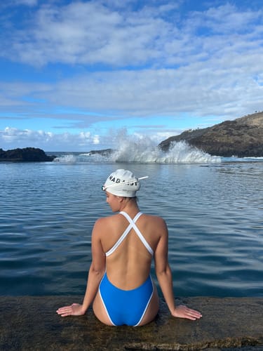 Customer photo review of Karma Onepiece - Azure