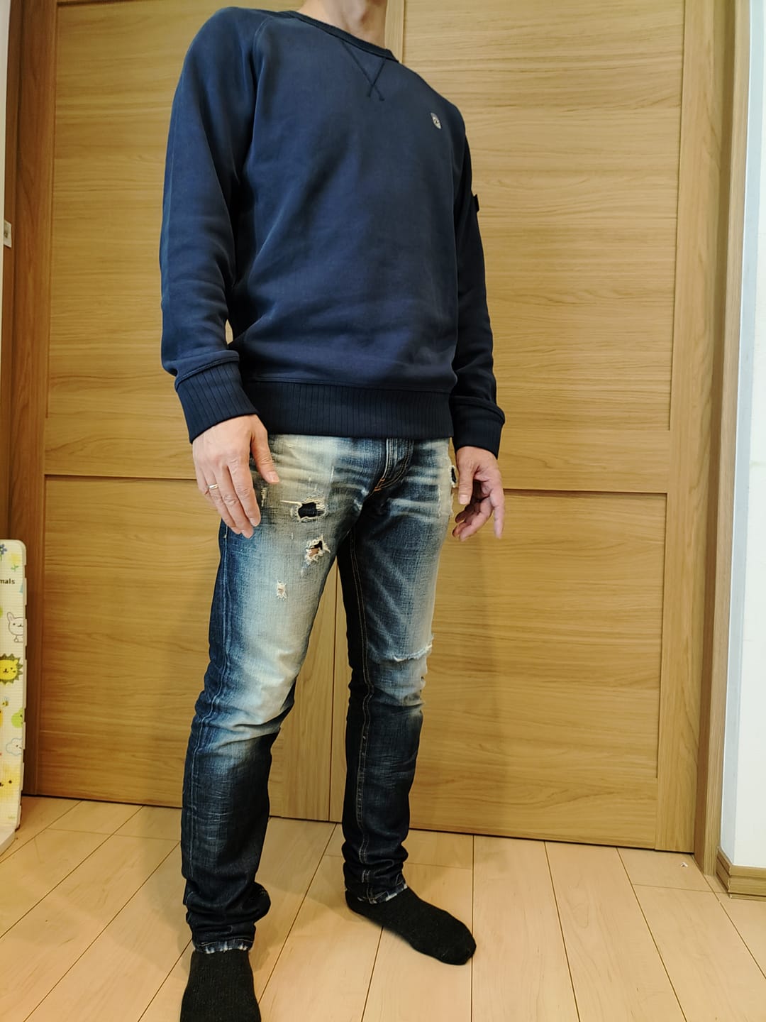 Customer photo review of オーダーメイドリブ　クルーネックスウェット