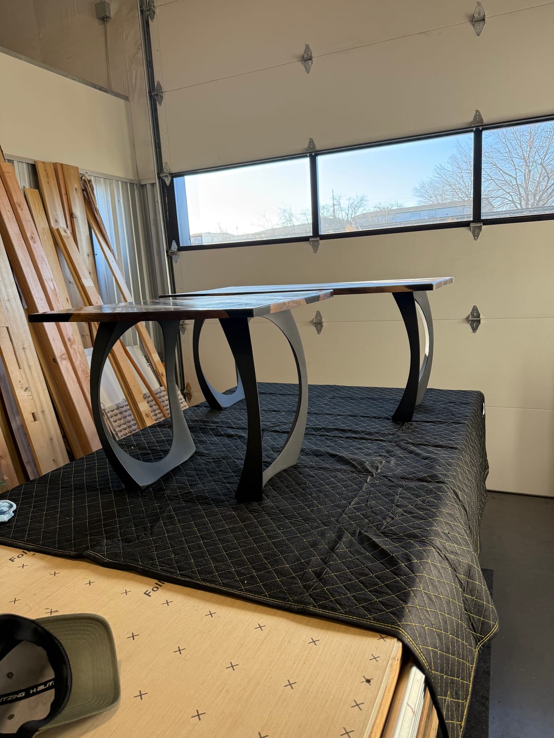 Customer photo review of End Table Legs 218 Cleo 20" H Unique Metal Furniture