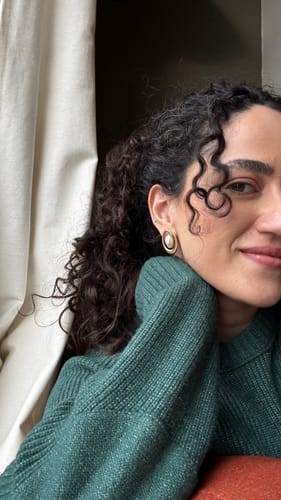 Customer photo review of Palma Earrings - Gold