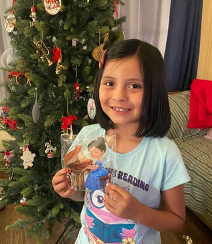 Customer photo review of Piano Girl Personalized Christmas Ornament,Gift for Piano Lovers